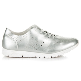Scarpe da ginnastica d'argento grigio