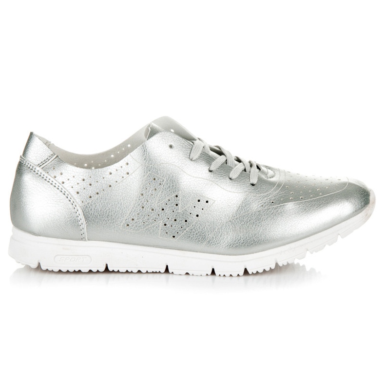 Scarpe da ginnastica d'argento grigio
