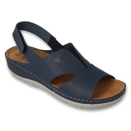 Sandali in pelle da donna Befado 158D263 Blu navy