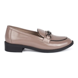 Goodin Mocassini da donna beige vernice