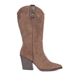 Seastar Stivali texani da donna in camoscio marrone