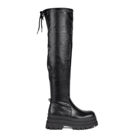 Moschettieri con piattaforma nera nero