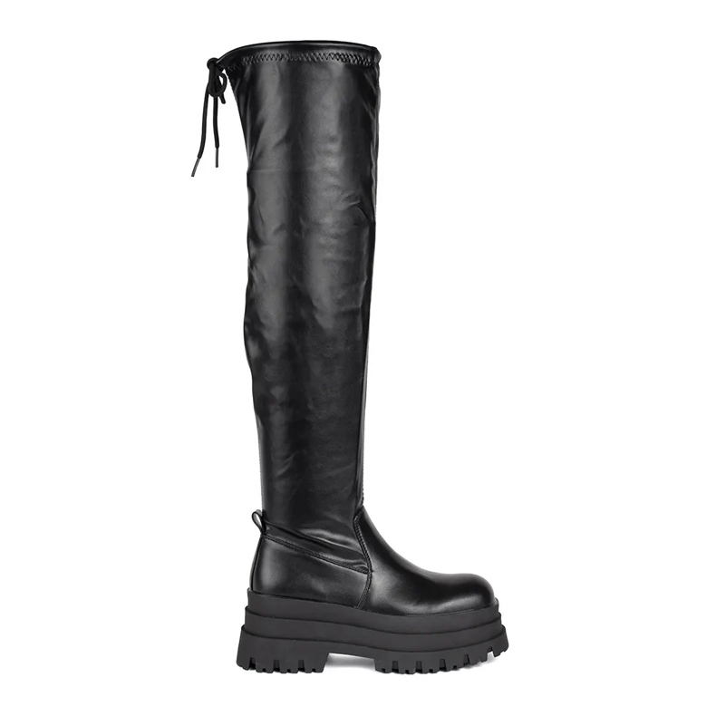 Moschettieri con piattaforma nera nero