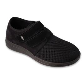 Dr.ORTO Befado scarpe da uomo con velcro, pu 074M004, nero