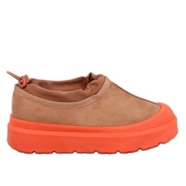 Stivali da neve corti Jayden Camel marrone