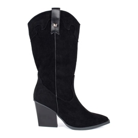 Seastar Stivali texani da donna in camoscio nero