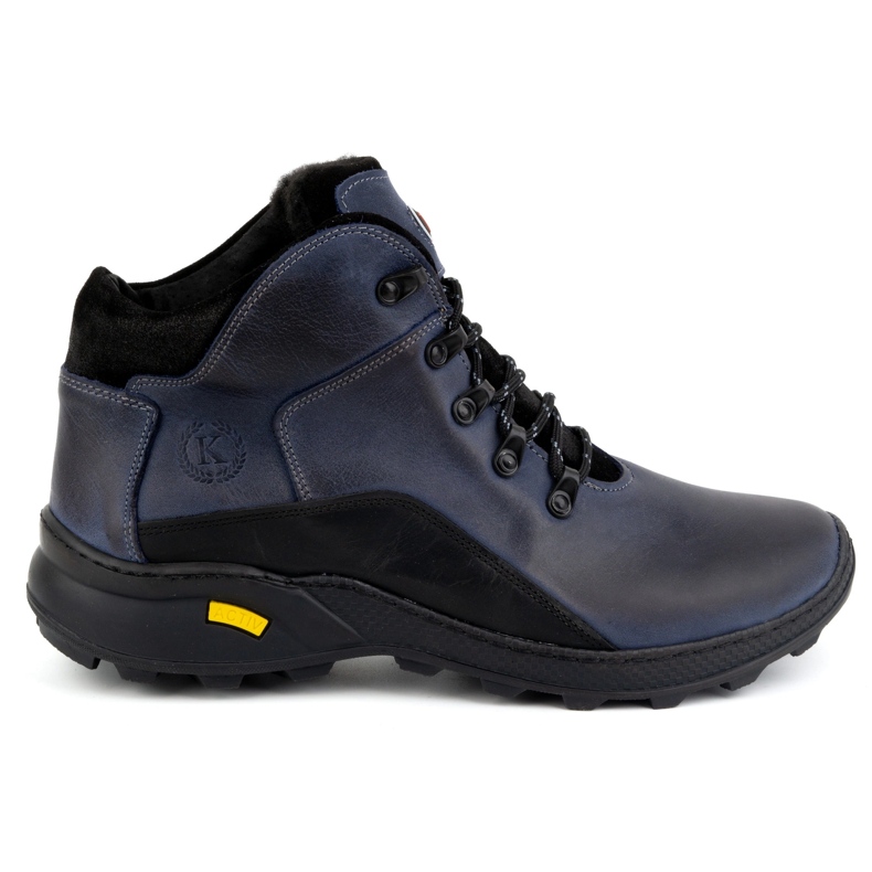 KOMODO Stivaletti invernali da uomo in pelle 903K, blu navy