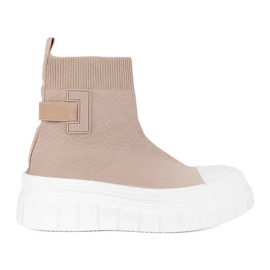 Seastar Sneakers beige con plateau alto