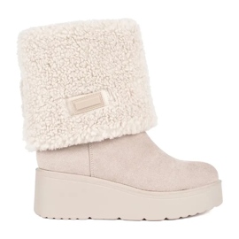 Seastar Stivali con zeppa da donna isolanti beige