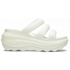 Infradito Crocs Mega Crush Triple Strap 209842-0WV bianco
