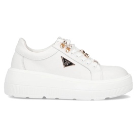 Filippo DP6382/24 Wh sneakers in pelle, bianco