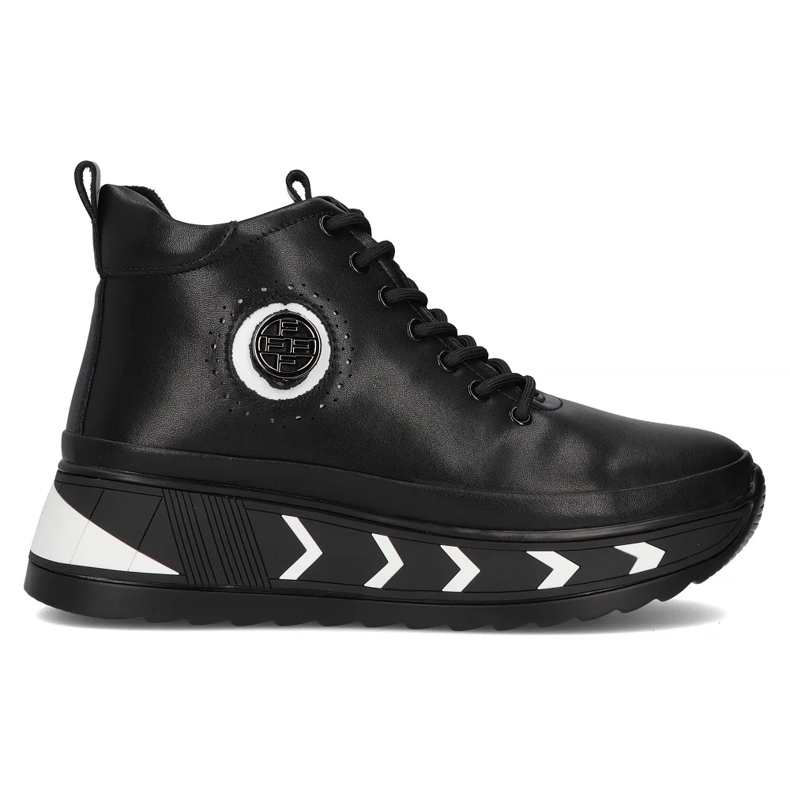 Filippo DBT4214/24 Bk Wh stivali platform in pelle, colore nero