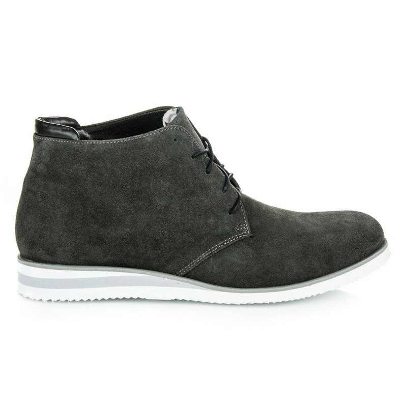 Vinceza Stivaletti in pelle grigio