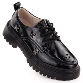 Francesine da donna in pelle con rivetti, nere Artiker 55C1011 nero