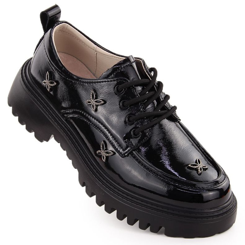 Francesine da donna in pelle con rivetti, nere Artiker 55C1011 nero