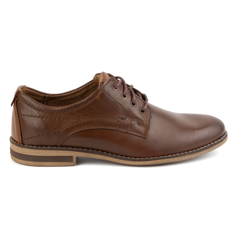 KOMODO Scarpe eleganti da uomo in pelle 825K marrone