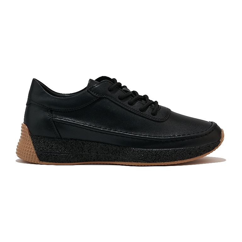 Sergio Leone Scarpe sportive da donna in pelle nera nero