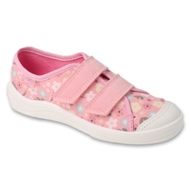Sneaker per bambini Befado con velcro con motivi 772y010 rosa