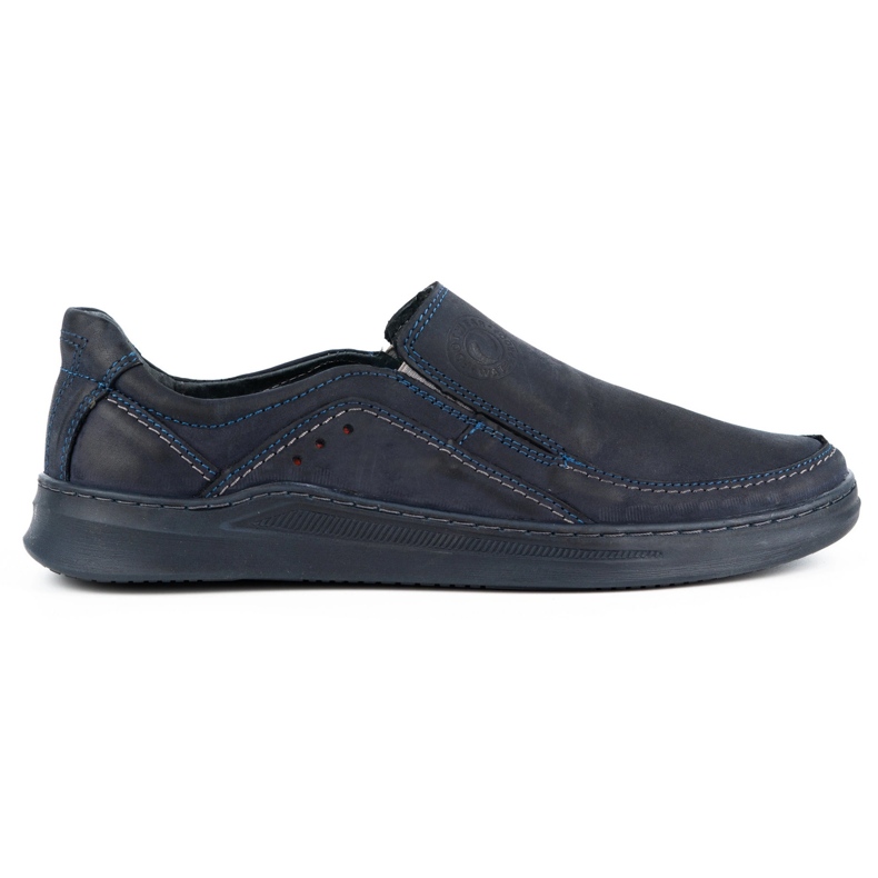 Antex Scarpe da uomo in pelle slip-on slip-on 216gt blu navy blu