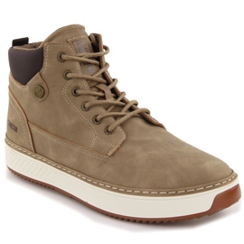 Sneakers alte da uomo marroni Big Star OO174560 beige
