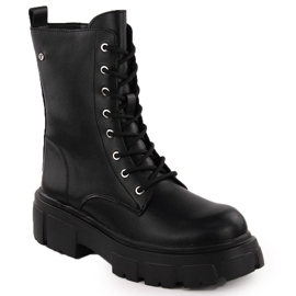 Stivali da lavoro da donna in pelle nera Filippo DBT4759 nero