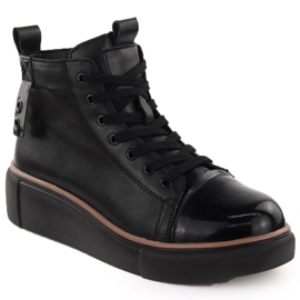 Stivali neri isolanti in pelle da donna T.Sokolski Z24-218 nero