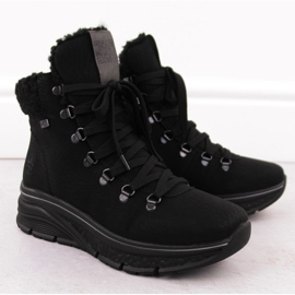 Stivali isolanti impermeabili da donna, neri Rieker 48034-00 nero