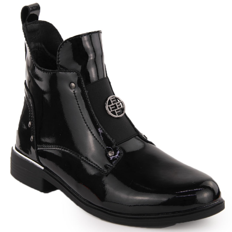 Stivaletto da donna Filippo DBT4750 in vernice nera nero