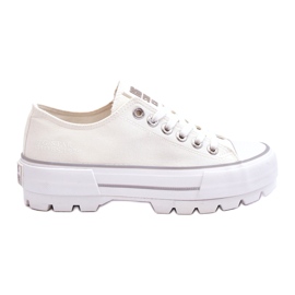 Sneakers Platform in tessuto Big Star LL274150 Bianche bianco