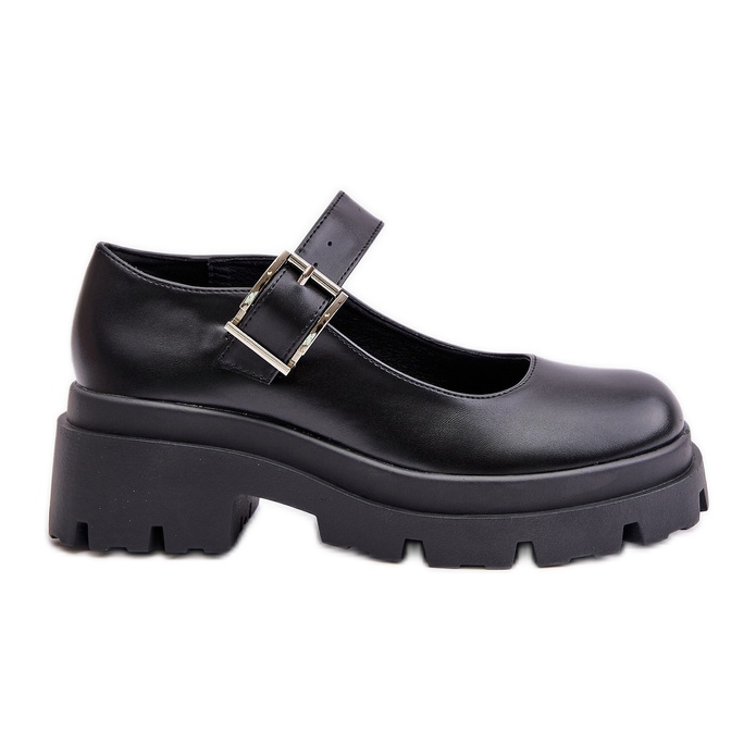 Scarpe Da Donna Con Fibbia Nere Plikuria nero