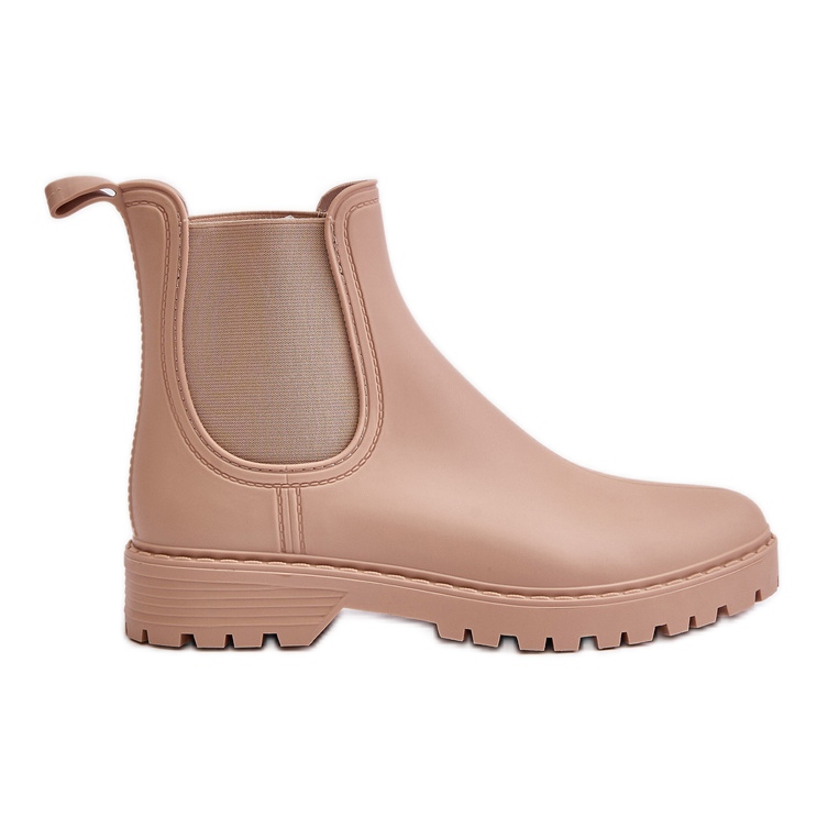 Stivali Wellington Da Donna Con Inserti Elastici, Ciariel Beige