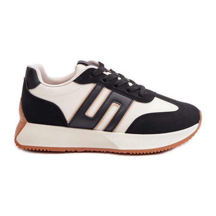 Sneakers da Donna, Scarpe Sportive con Plateau, Thari Nero