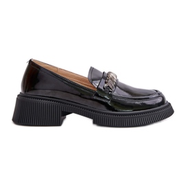S.Barski Mocassini da donna in vernice Mocassini con decorazione D&amp;A LZ42-030 Nero