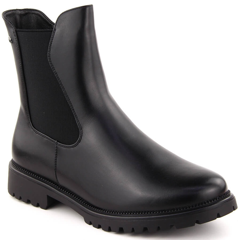 Stivaletti Chelsea isolanti da donna, neri, Potocki 12418 nero