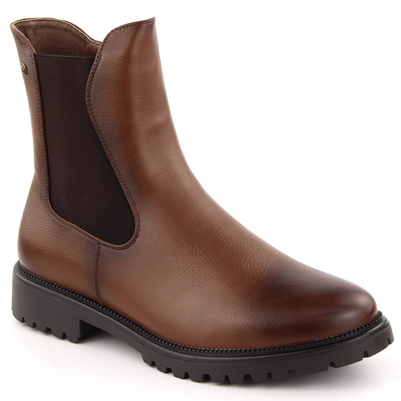 Stivaletti Chelsea isolanti da donna marrone Potocki 12418