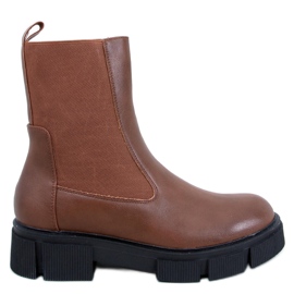 Stivaletti Chelsea Sneed Camel da donna marrone