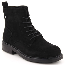 Stivali da donna in camoscio nero by Sergio Leone BT590