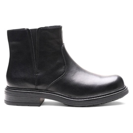 Stivaletti Chelsea da donna in pelle, neri isolanti, Sergio Leone BT345-S nero
