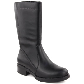 Stivaletti da donna in pelle nera by Sergio Leone BT287-S nero