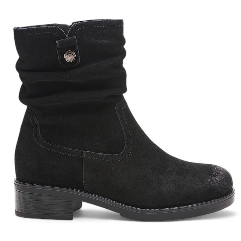 Stivali da donna in pelle scamosciata nera by Sergio Leone BT355-S nero
