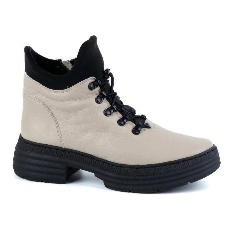WASAK Stivaletti invernali da donna in pelle 0736W, colore beige