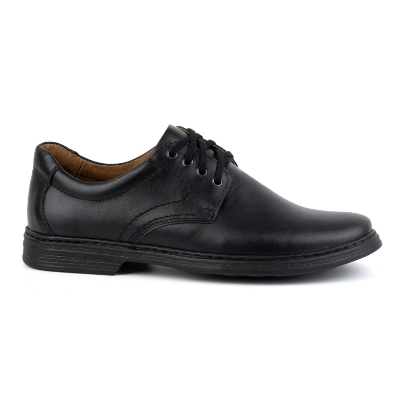 KOMODO Scarpe da uomo in pelle naturale 933K, nere nero