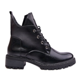 Stivali coibentati con tacco basso da donna Vinceza 58136 Nero