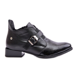 Stivaletti Bassi In Pelle Con Cerniera Maciejka 06692-01 Nero