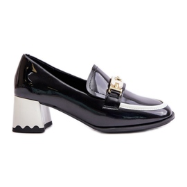 Scarpe da Donna Laccate Su Tacco Alto Con Decoro Artiker 55C1002 Nero