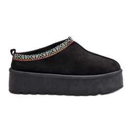 Pantofole Da Donna Con Plateau Con Ricamo, Neroma Neroma