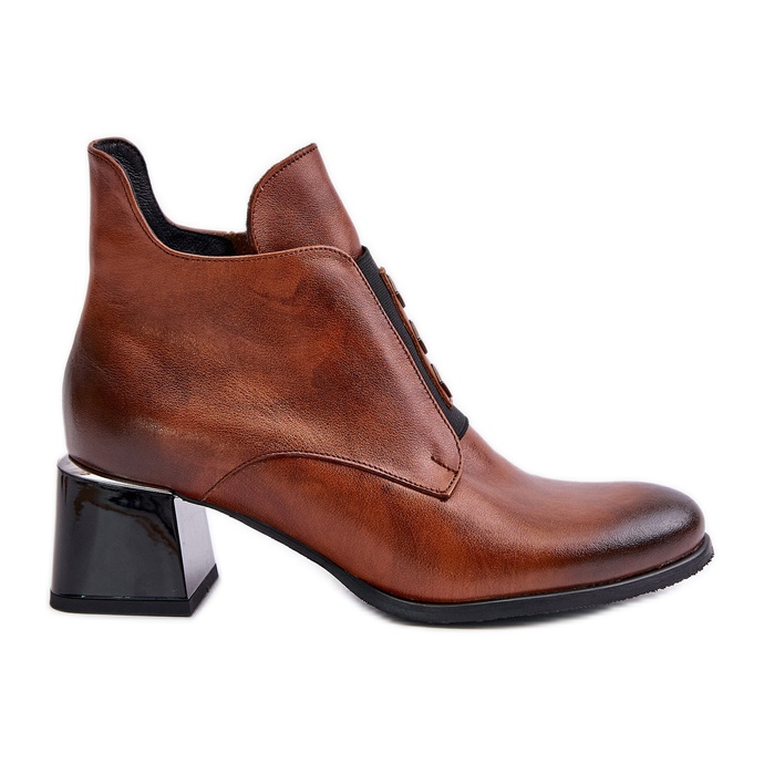 Zazoo 60504 Stivaletti in pelle, Marrone caldo
