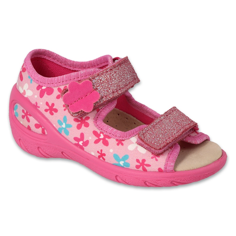 Scarpe per bambini Befado pu 063P001, sottopiede in pelle, rosa
