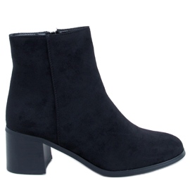 Stivaletti classici con tacco alto Annie Black nero