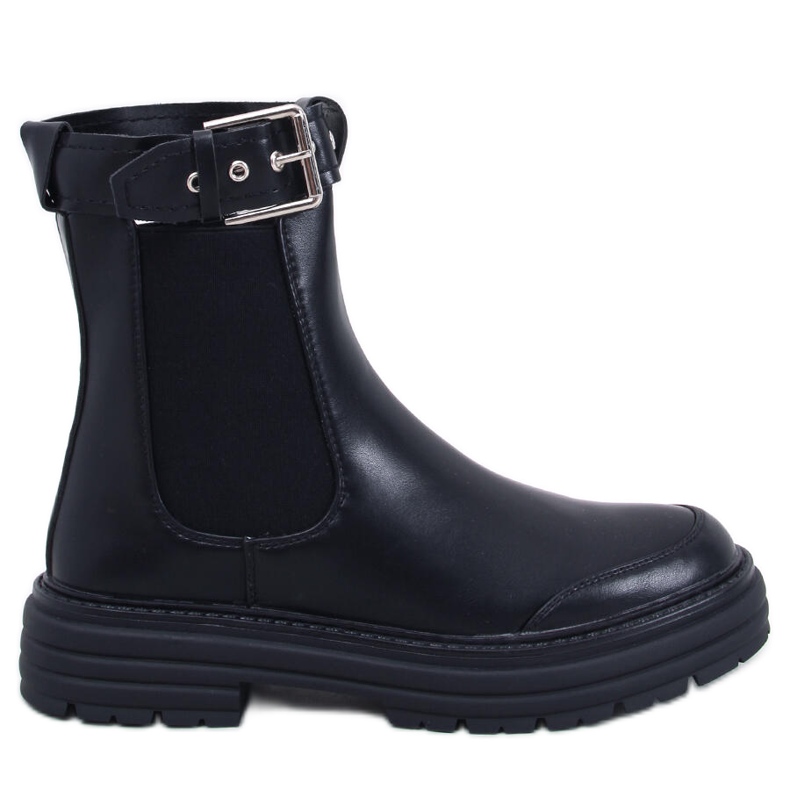 Stivaletti Chelsea da donna Stoke Black Pu nero